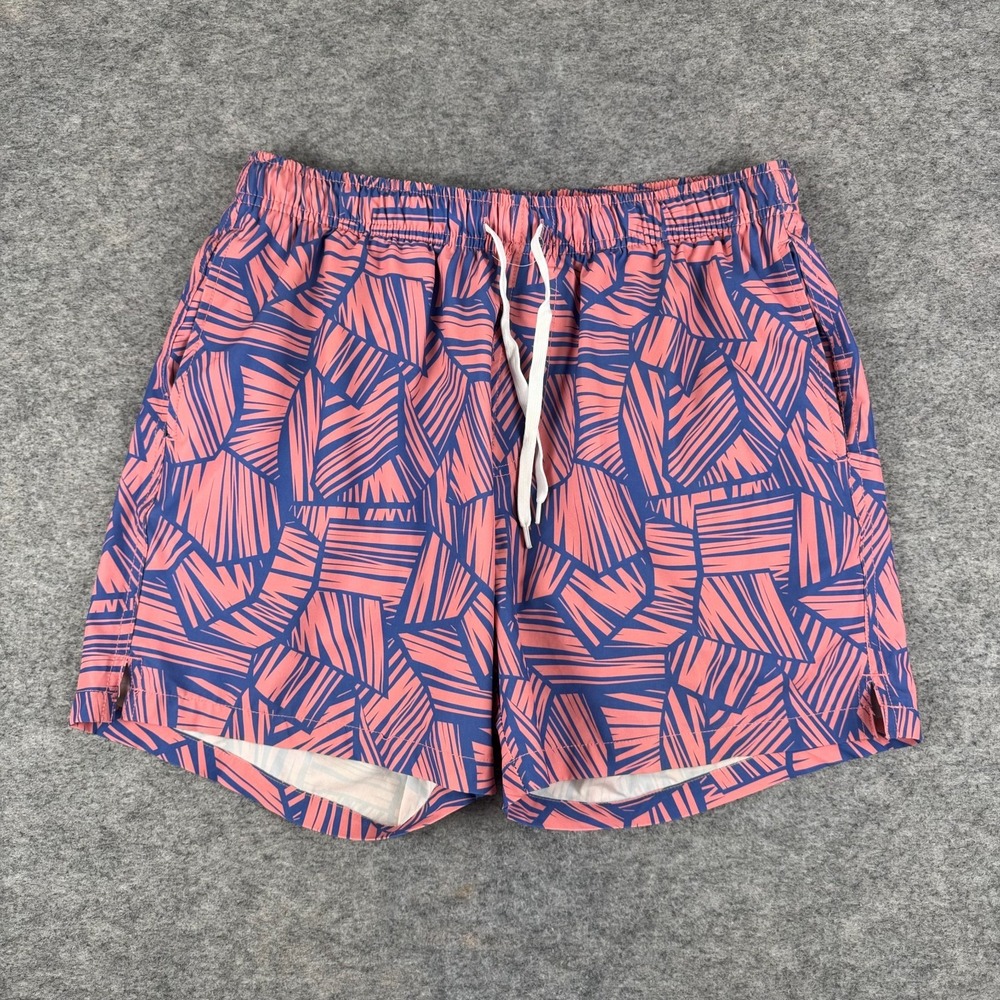 Bearbottom Stretch Swim Short in Breezy Print 5.5" Polyester Mens Large L